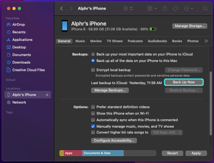 La mejor manera de respaldar tu iPhone en una PC con Windows o en una Mac.