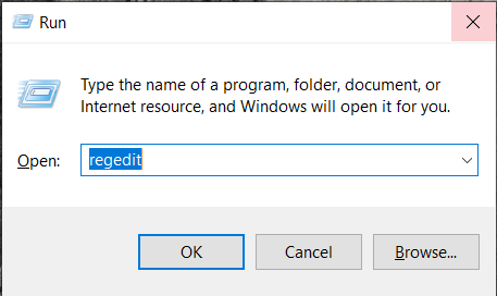 Programa Ejecutar de Windows