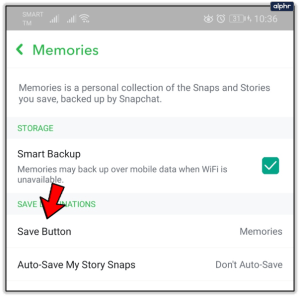 Cómo guardar automáticamente historias de Snapchat