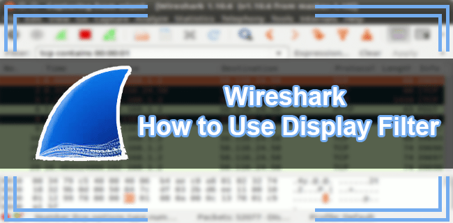 Cómo usar un filtro de visualización en Wireshark